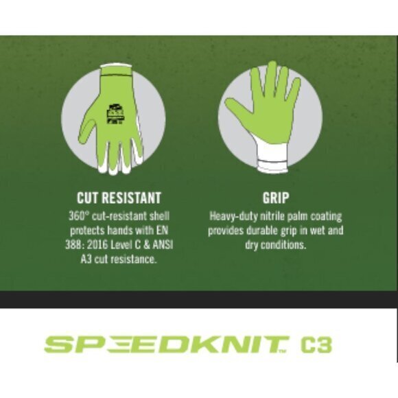 Mechanix Wear SpeedKnit C3 CUT & ABRASION Resistant Coated Work Gloves S/M NWT - Picture 7 of 14